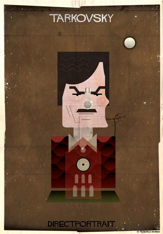 Federico Babina ilustraciones directores cine Directportrait