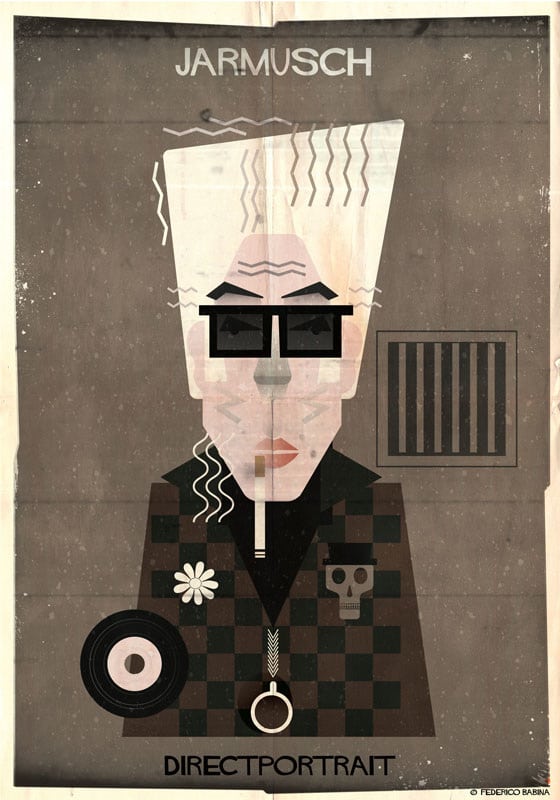 Federico Babina ilustraciones directores cine Directportrait