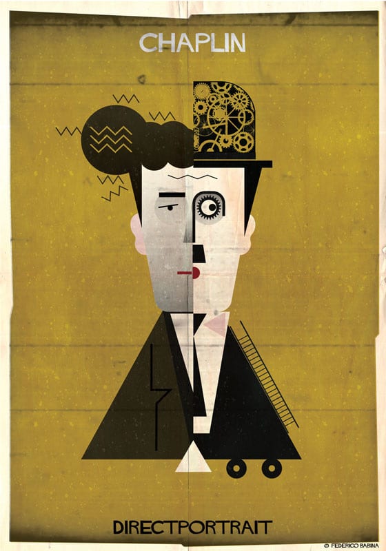 Federico Babina ilustraciones directores cine Directportrait