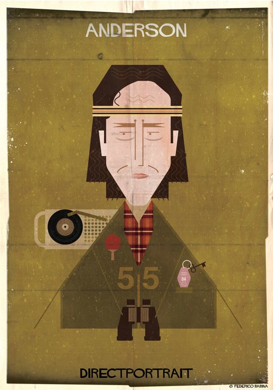 Federico Babina ilustraciones directores cine Directportrait