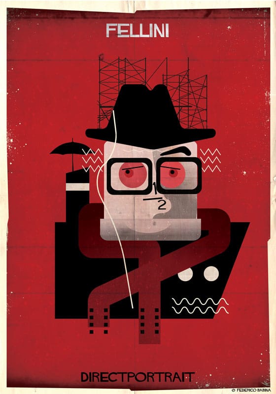 Federico Babina ilustraciones directores cine Directportrait