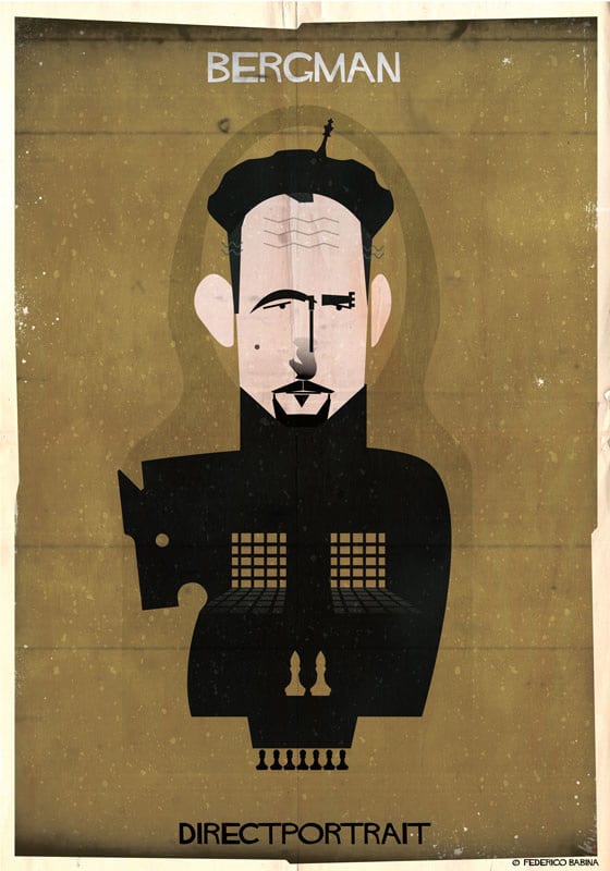 Federico Babina ilustraciones directores cine Directportrait
