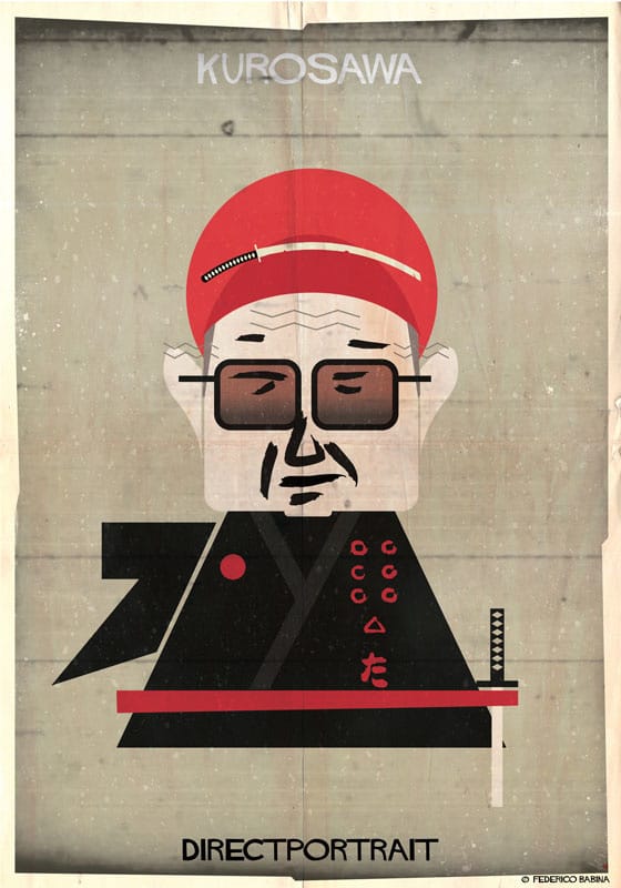 Federico Babina ilustraciones directores cine Directportrait