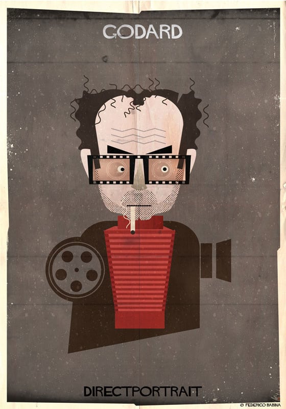 Federico Babina ilustraciones directores cine Directportrait