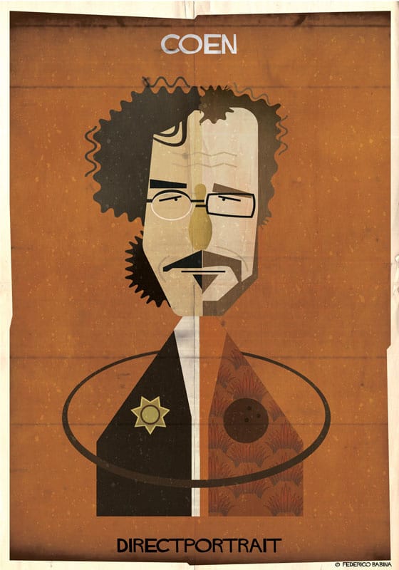 Federico Babina ilustraciones directores cine Directportrait