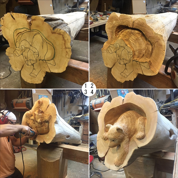 Mori Kono animales esculturas madera
