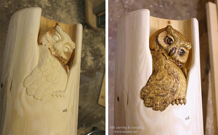 Mori Kono animales esculturas madera 10