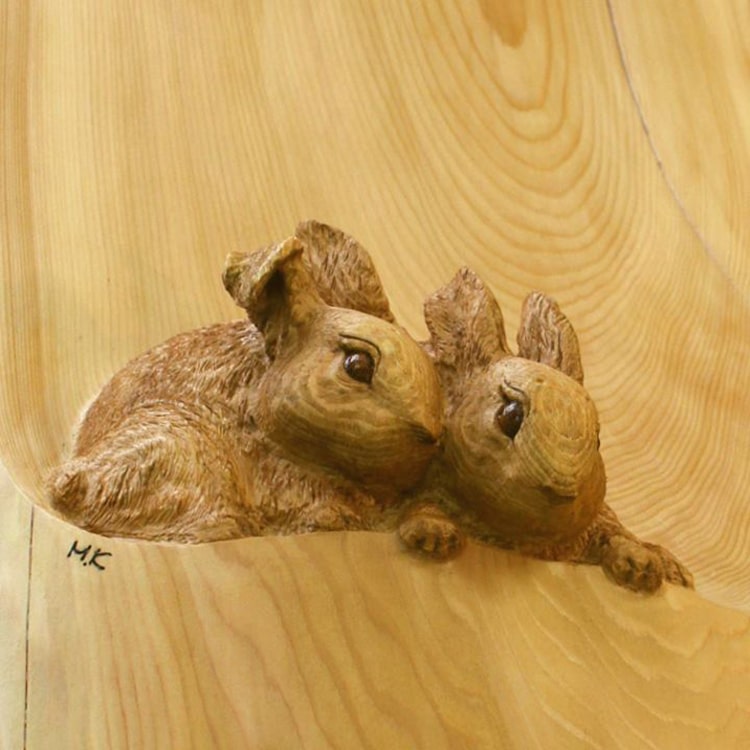 Mori Kono animales esculturas madera 4