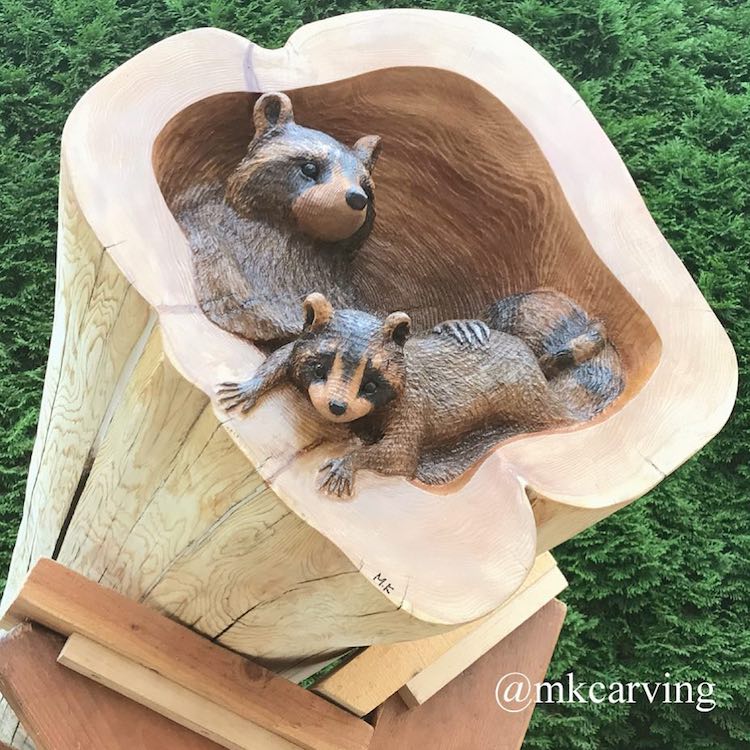 Mori Kono animales esculturas madera 7