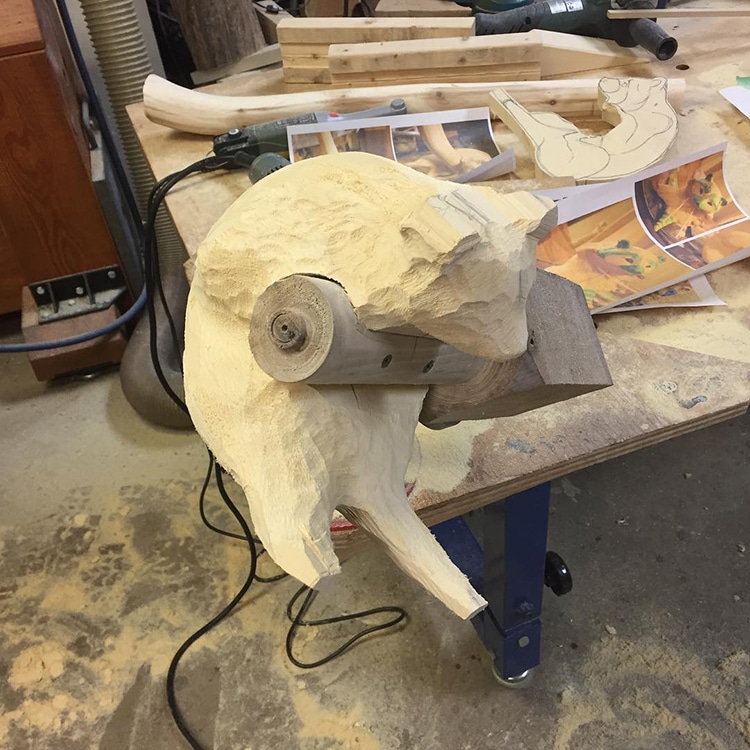 Mori Kono animales esculturas madera 8