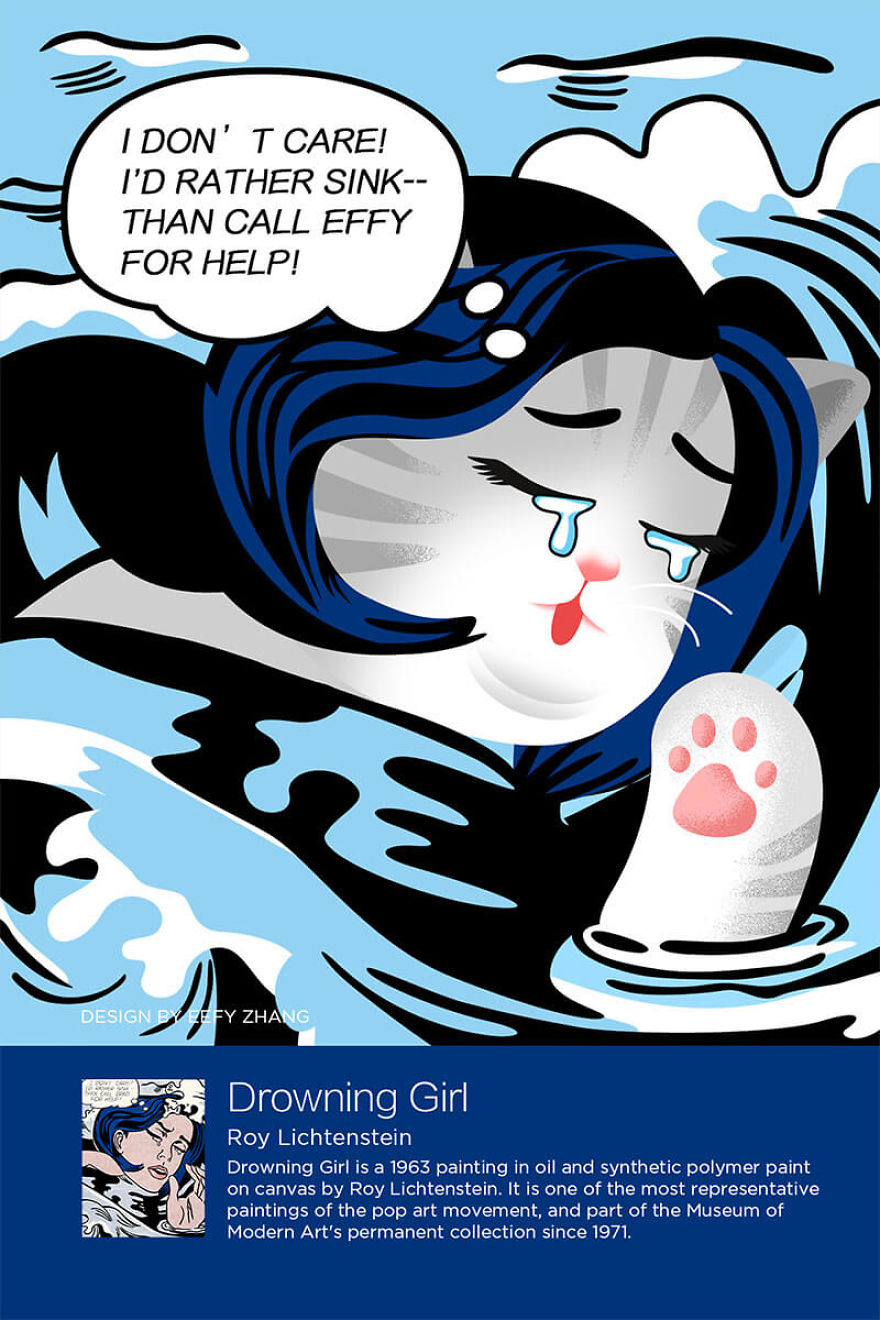 pinturas famosas gatos6