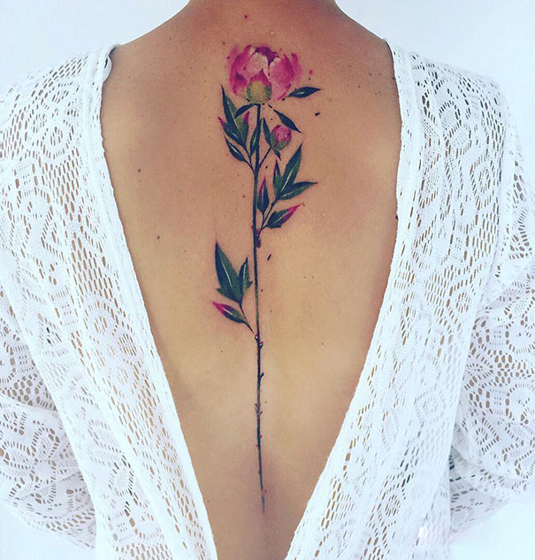 spine tattoo diseno11