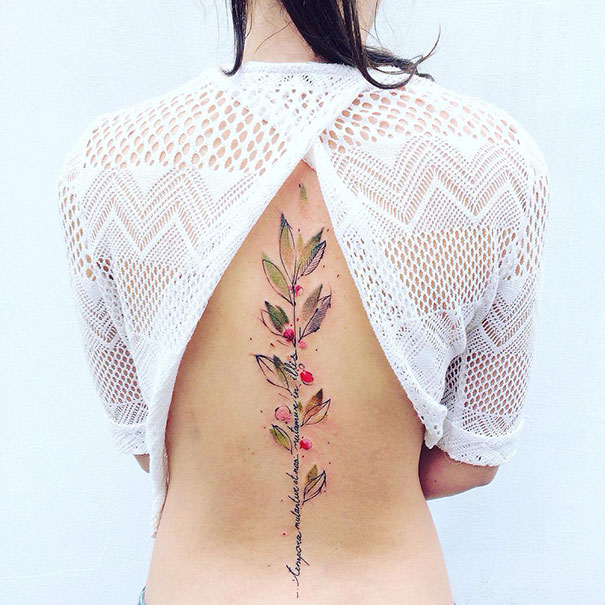 spine tattoo diseno17