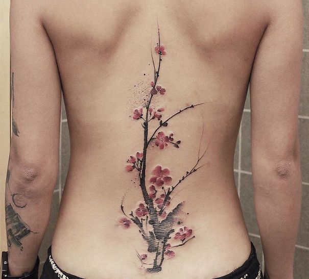 spine tattoo diseno19