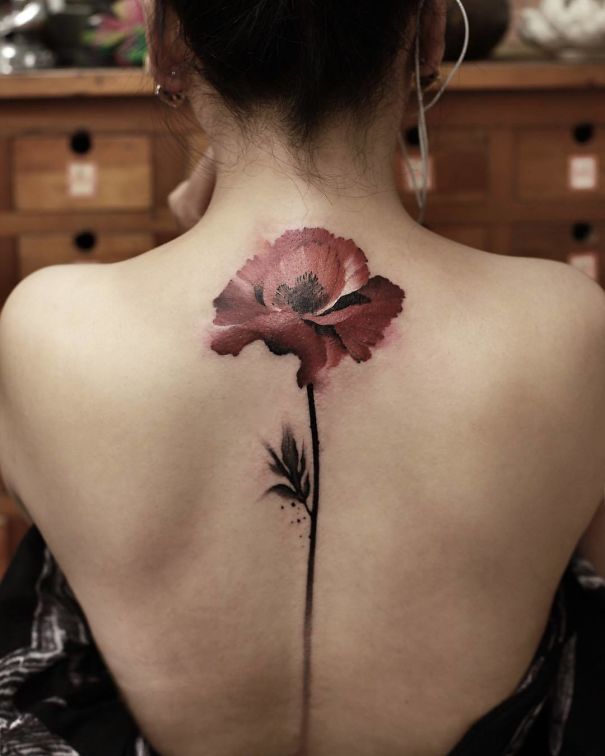 spine tattoo diseno30