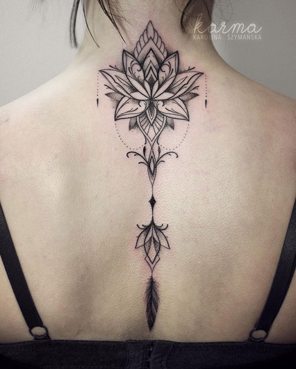 spine tattoo diseno40