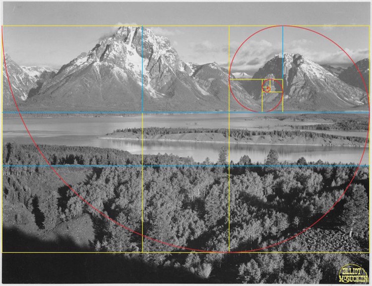 Ansel Adams Elliot McGucken proporcion aurea 2