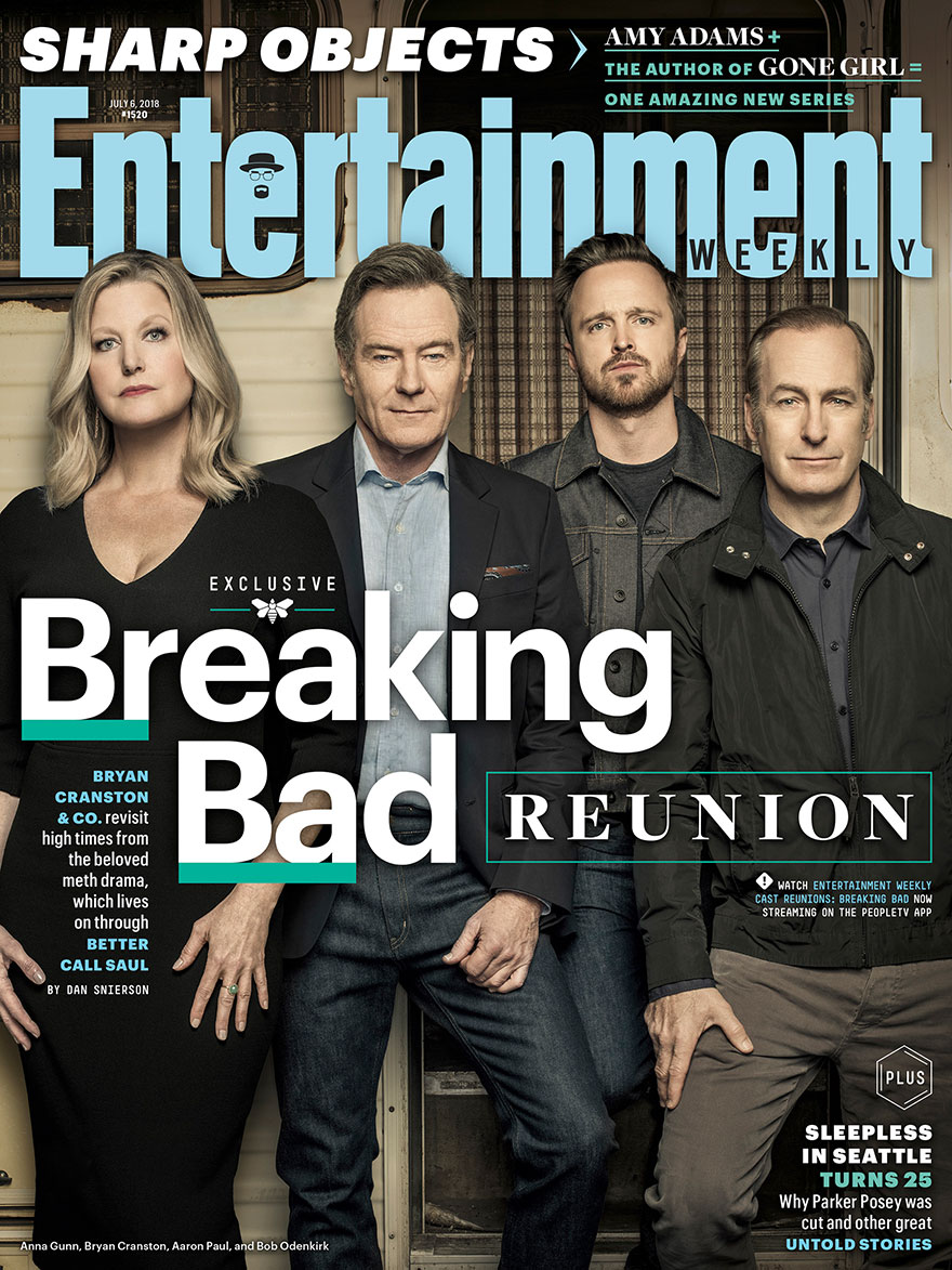 Portada de revista actores de Breaking Bad