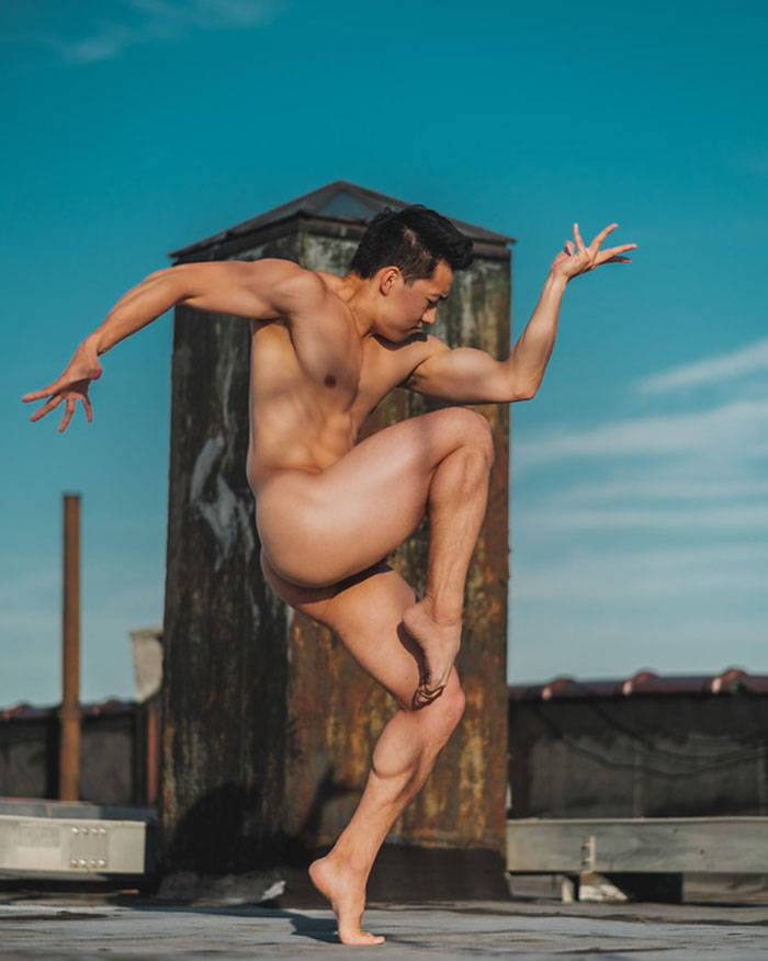 Bailarín desnudo New York, fotografía de Omar Robles