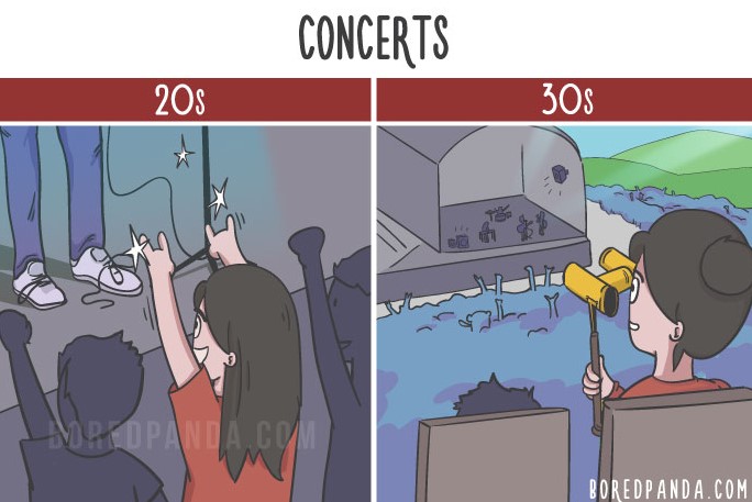 Bored Panda 12 ilustraciones humor viñetas diferenciaentrelos20ylos30.jpg.png