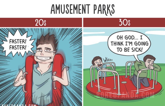 Bored Panda 14 ilustraciones humor viñetas diferenciaentrelos20ylos30.jpg.png