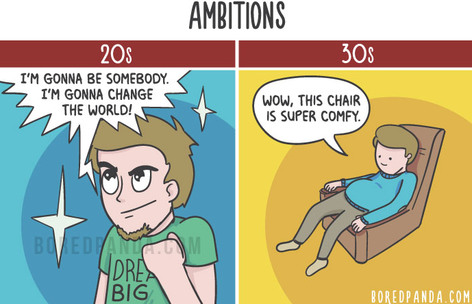 Bored Panda 4 ilustraciones humor viñetas diferenciaentrelos20ylos30.jpg