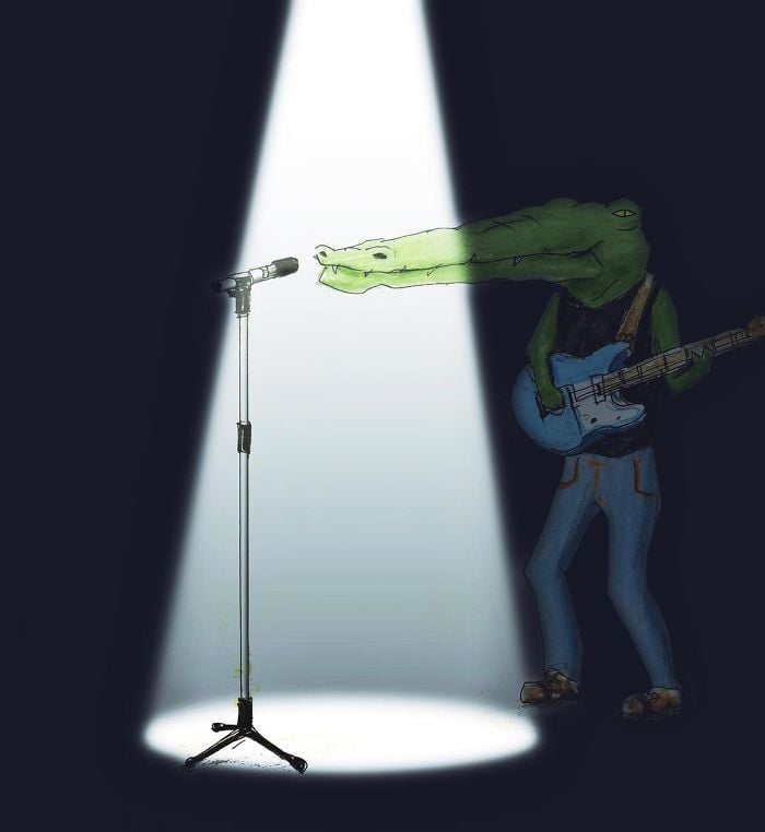 Keigo 6 cocodrilo viñetas ilustración humor dibujo