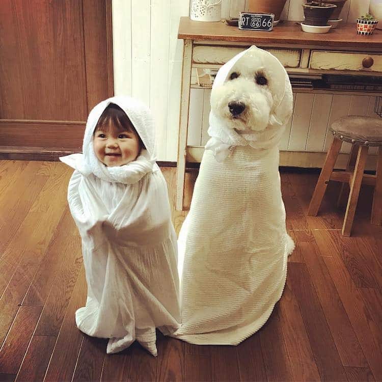 Mame y Riku 1 Instagram mascota canichegigante fotos adorable infancia