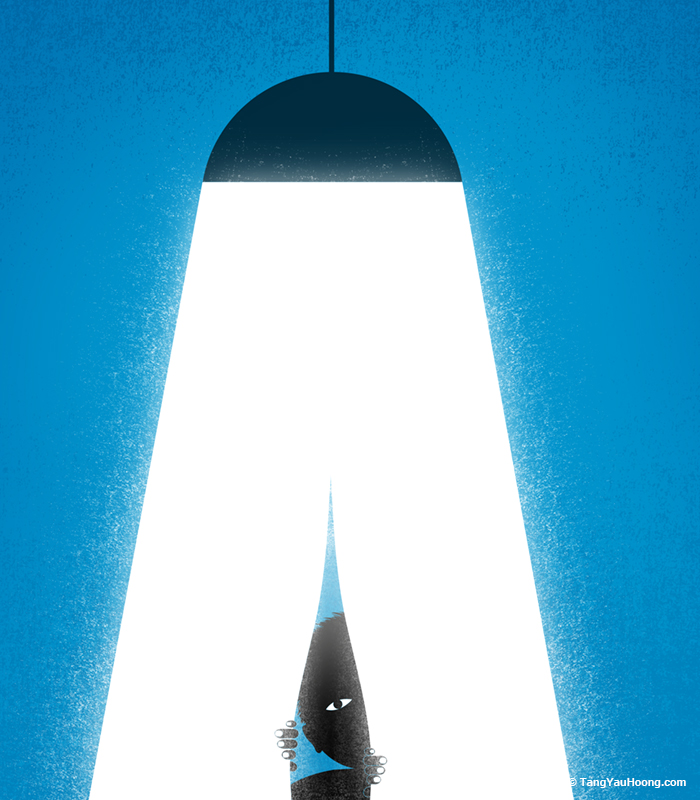 Tang Yau Hoong 9 luz dibujo surrealismo