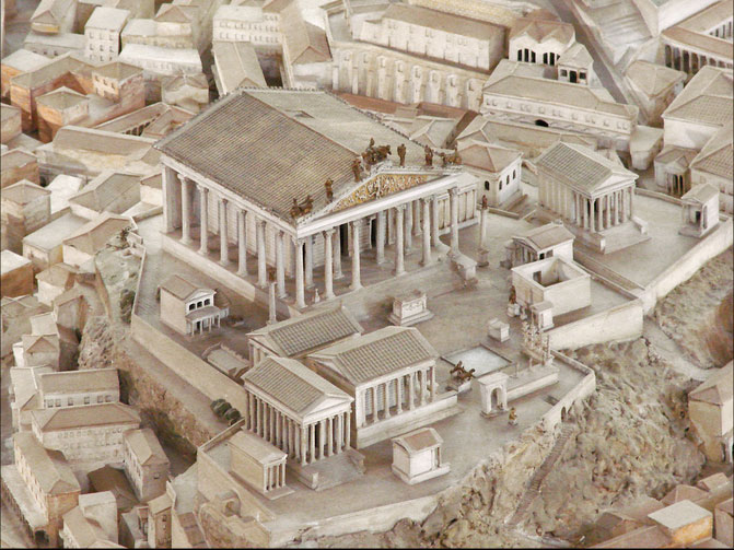 Victor Plahte Tschudi maqueta antigua Roma 05
