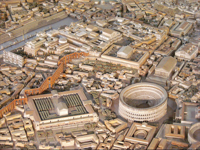 Victor Plahte Tschudi maqueta antigua Roma 07