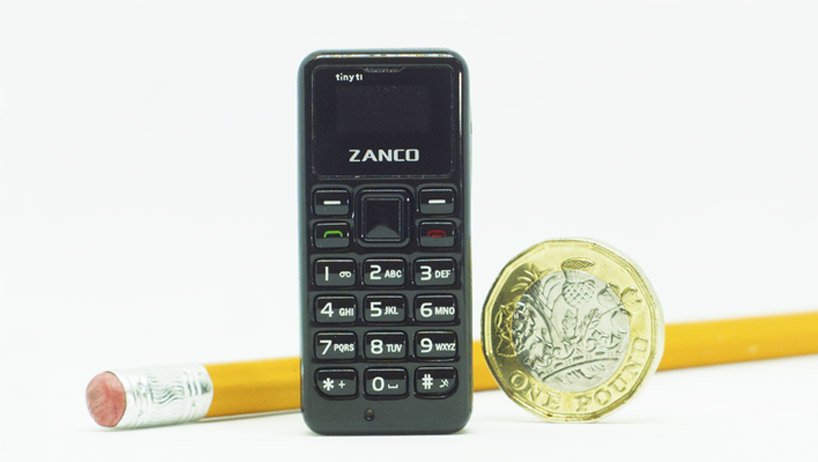 Zanco Tiny T1 4 TeléfonoMóvil máspequeñodelmundo tecnología curiosidades diseño
