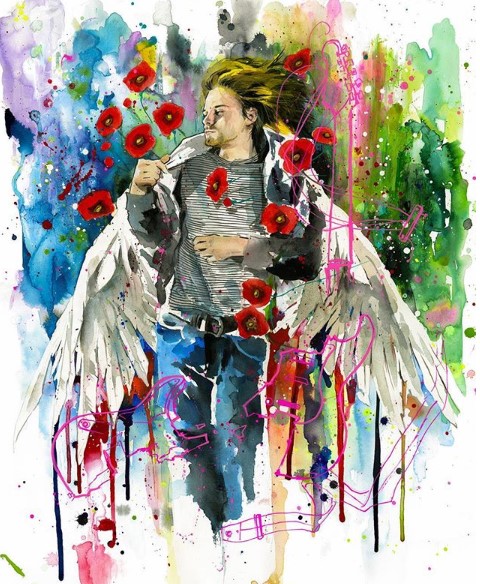 Lora Zombie 15 arte grunge ilustración artista denuncia social reivindicación pintura