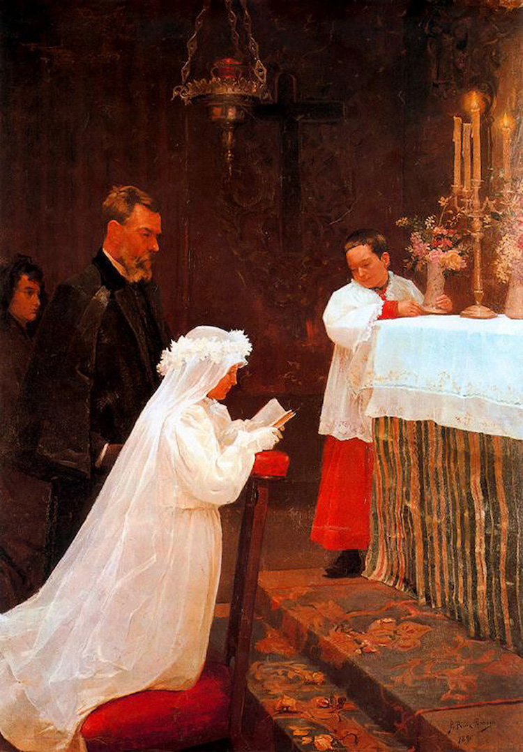 "La Primera Comunión", 1896.