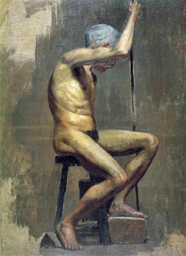 "Estudio académico", 1895.