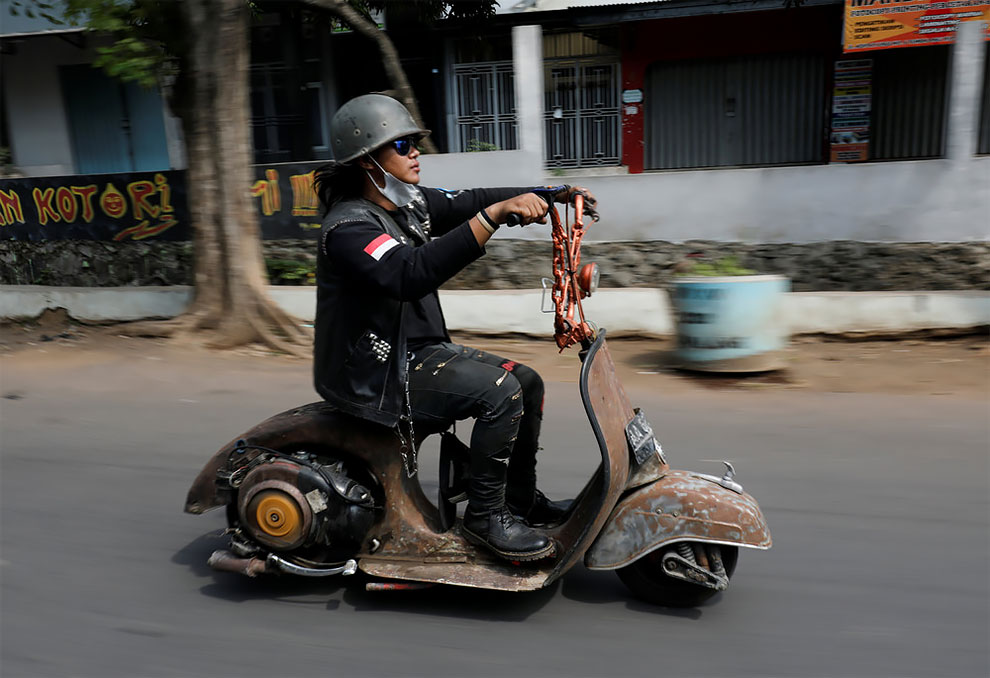 Vespas extremas 1 Indonesia vehículos motos motociclismo diseño planeta mundo