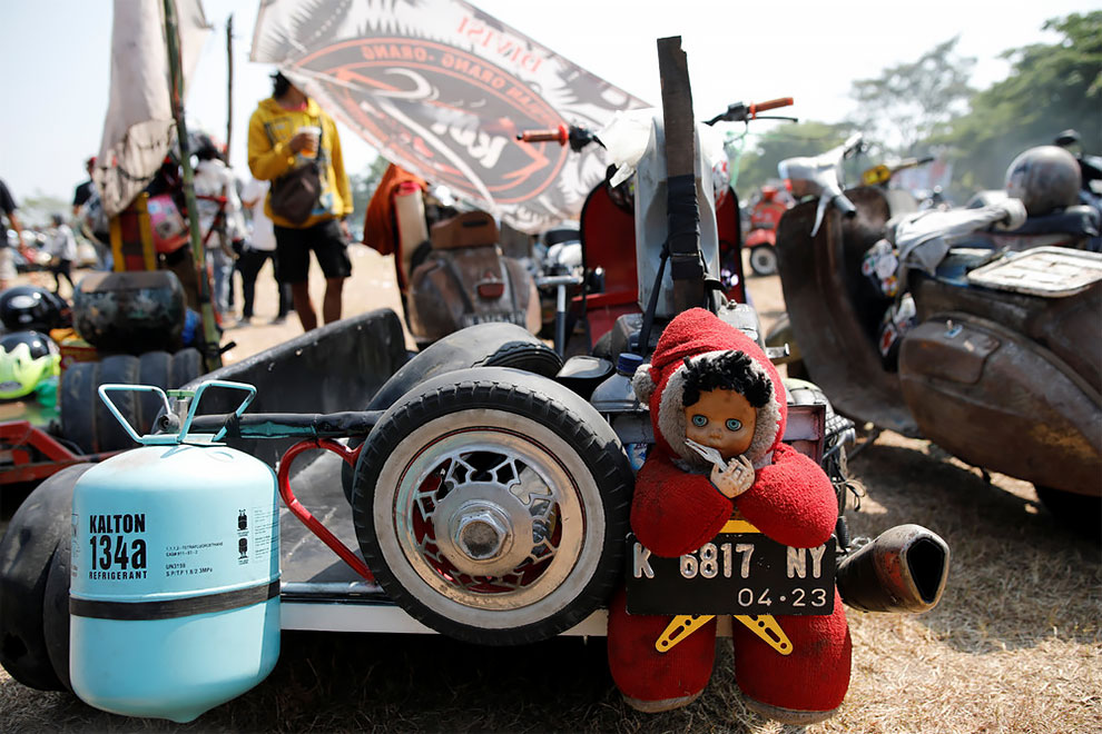 Vespas extremas 4 Indonesia vehículos motos motociclismo diseño planeta mundo