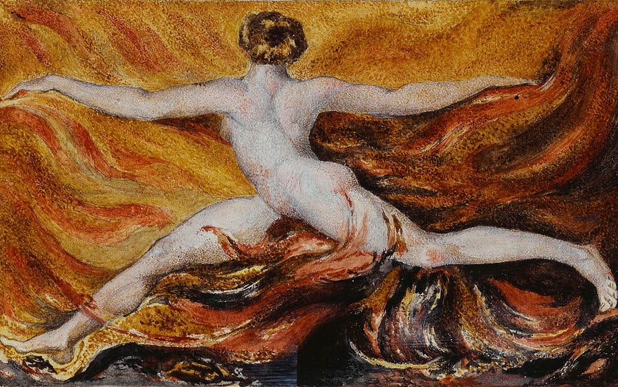William Blake Flames Of Furious Desires