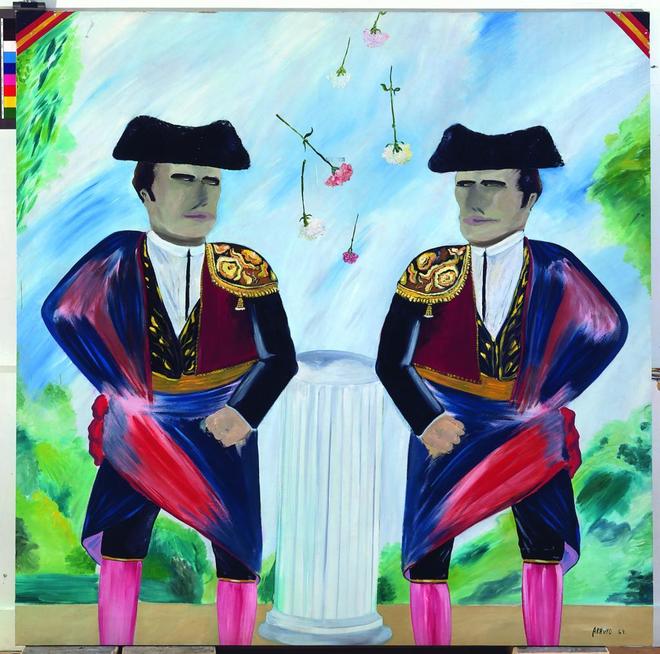 'Double portrait de Bocanegra ou le jeu des 7 erreurs. Eduardo Arroyo, 1964