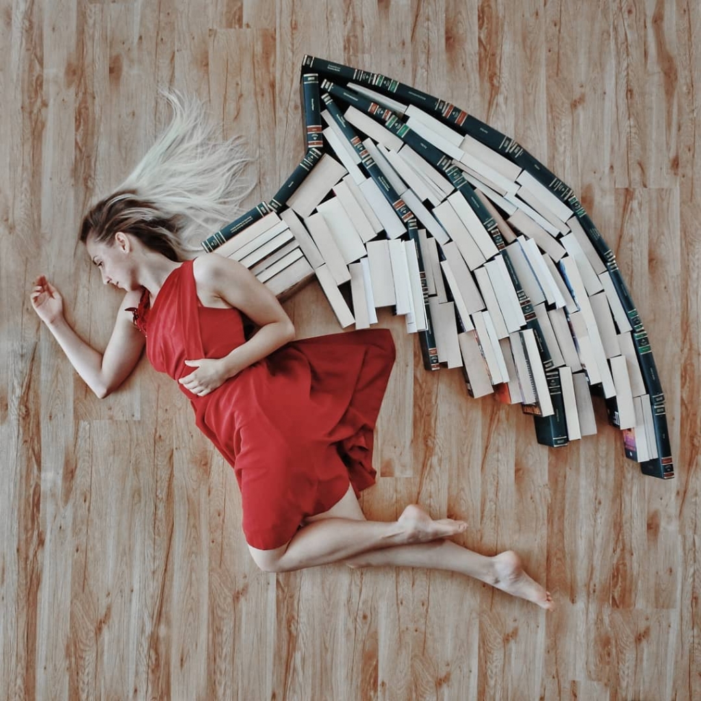 ElizabethSagan 8 bookstagrammer Instagram libros lectura artefotográfico photoshop imaginación