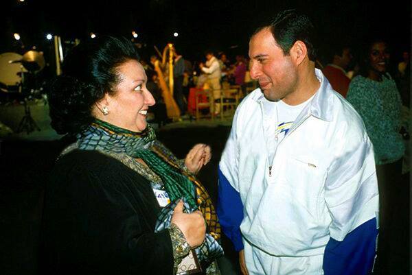 Freddie Mercury y Montserrat Caballe 1988