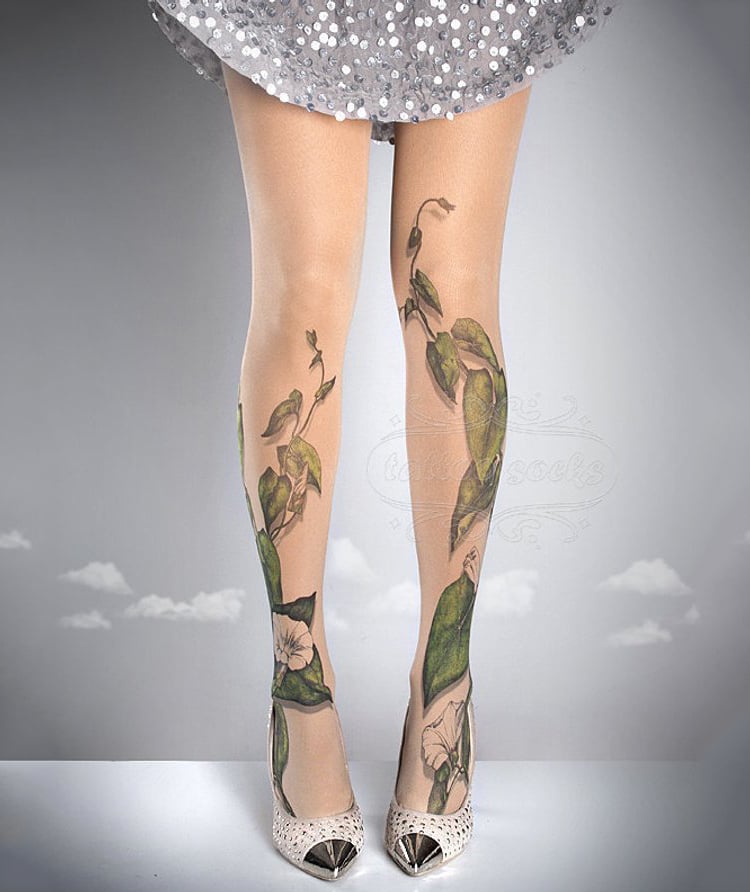 GabbyAndIdan 1 tattosocks tatuajes EfectoÓptico moda fashion medias ropa estilismo