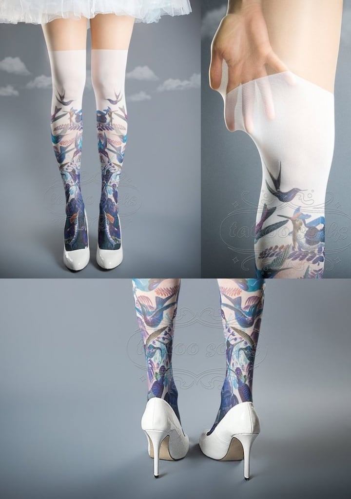 GabbyAndIdan 5 tattosocks tatuajes EfectoÓptico moda fashion medias ropa estilismo