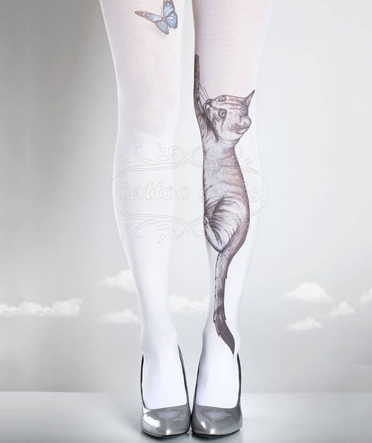 GabbyAndIdan 6 tattosocks tatuajes EfectoÓptico moda fashion medias ropa estilismo