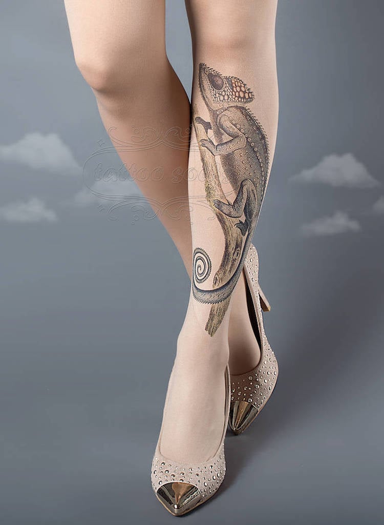 GabbyAndIdan 8 tattosocks tatuajes EfectoÓptico moda fashion medias ropa estilismo