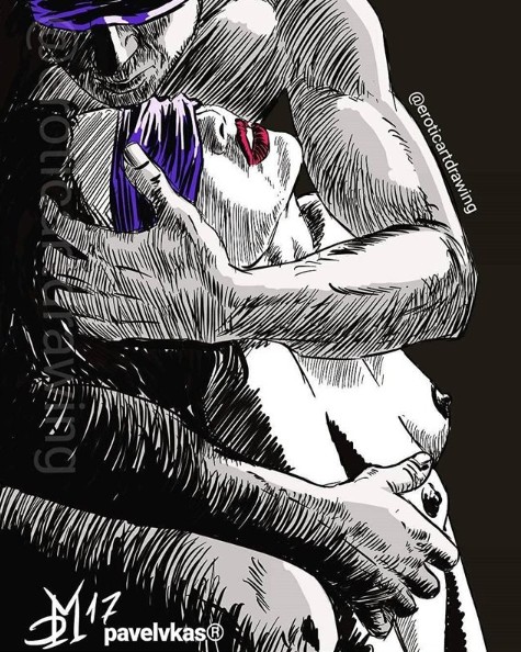 Pavelvkas 6 ilustración erótica porno basurero dibujos instagram eroticartdrawing