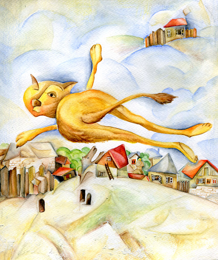 VeselkaVelinova 13 gatos ilustración pintura estilosartíticos mocimientos artísticos curiosidad