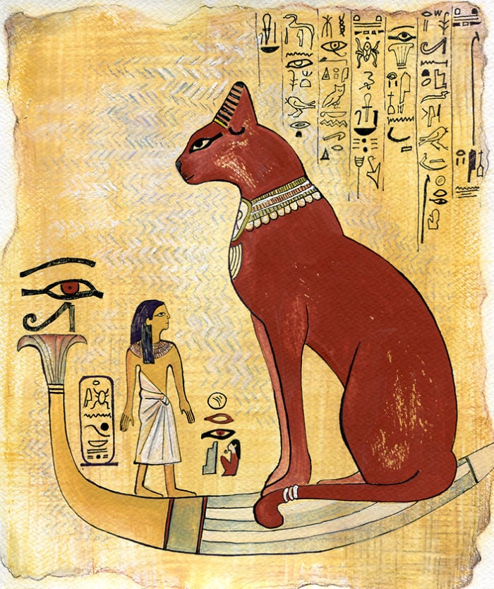 VeselkaVelinova 8 gatos ilustración pintura estilosartíticos mocimientos artísticos curiosidad