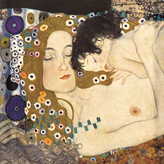 Vintage Cuadros decorativos Gustav Klimt Madre y ni o ilustraciones decoraci n del hogar impresiones de.jpg 640x640q90