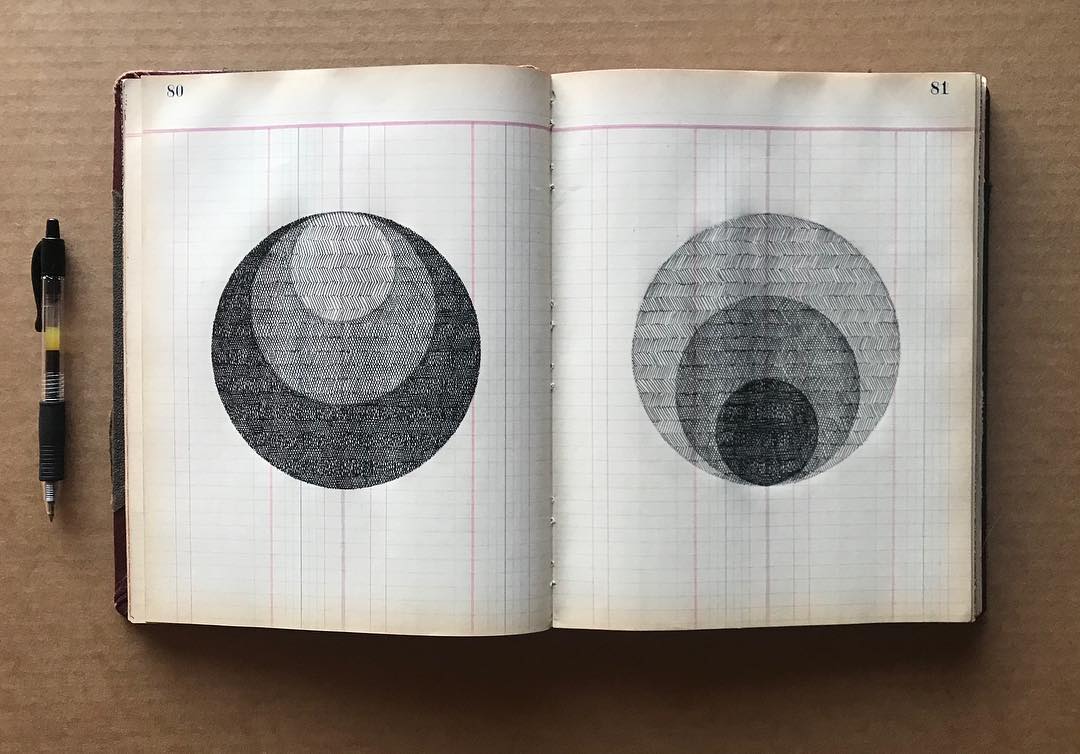 AlbertChamillard 11 ilustración Geometría DibujosMeditativos meditación pluma